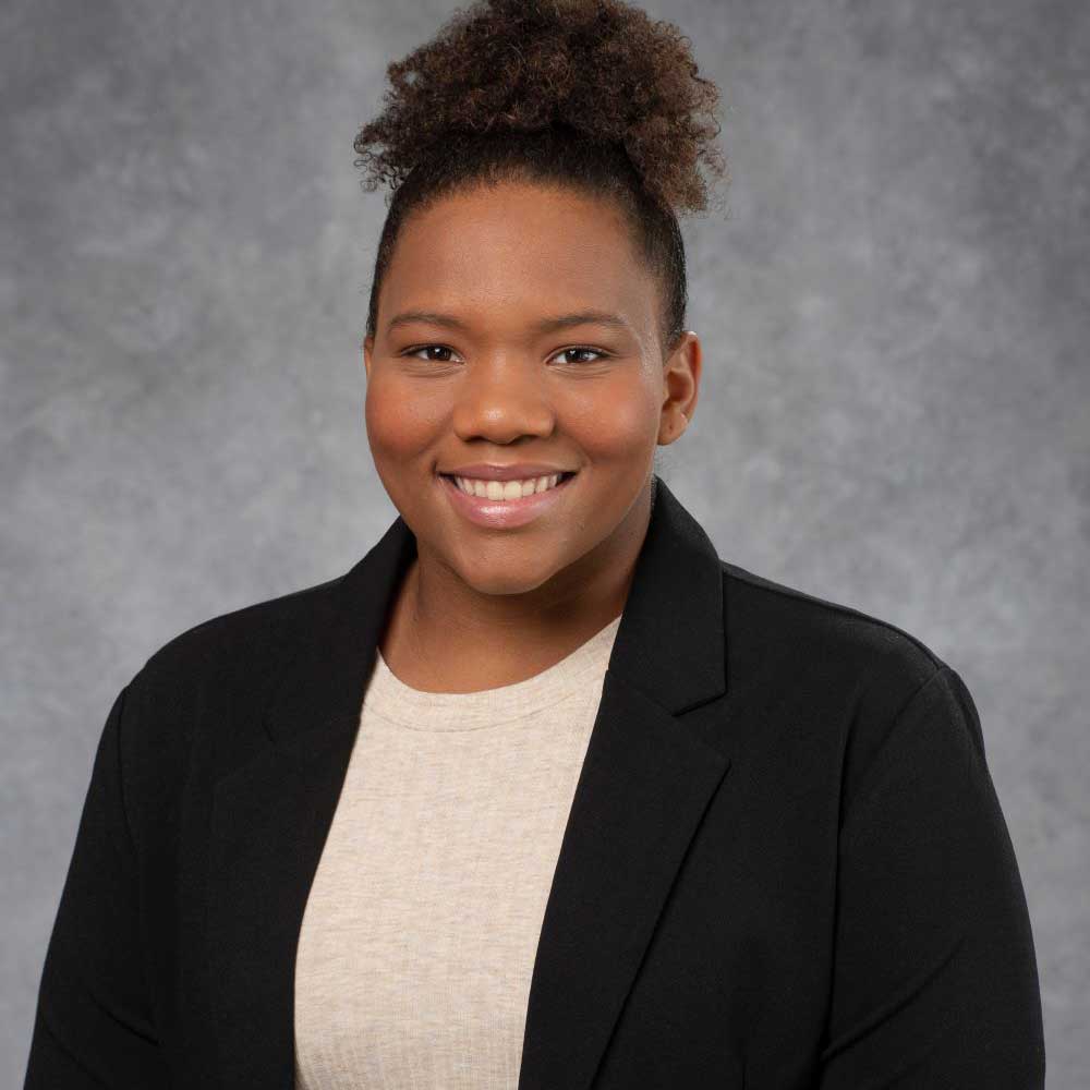 African American female student posed for photo